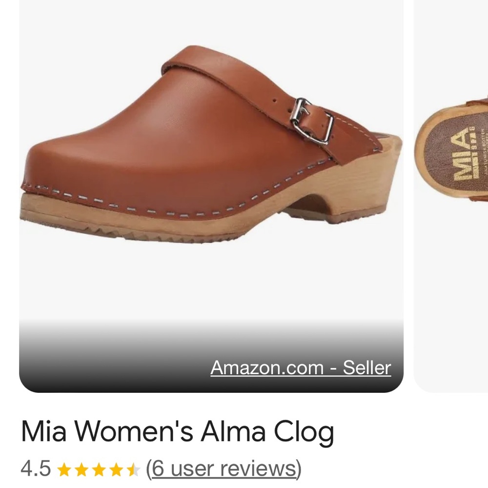 Mia Alma clog size 39. Gently worn about 5 times